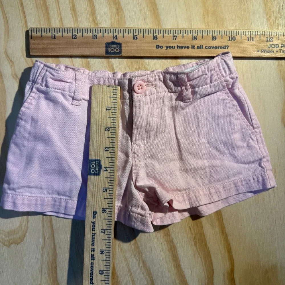 Polo Ralph Lauren Girls Classic Chino Shorts Pink Elastic Waist Bottoms Size 5